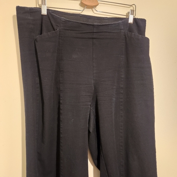 Old Navy | Women's Classic Black Pixie High Waist Wide Leg Pants (Size XL Tall) - Picture 7 of 13